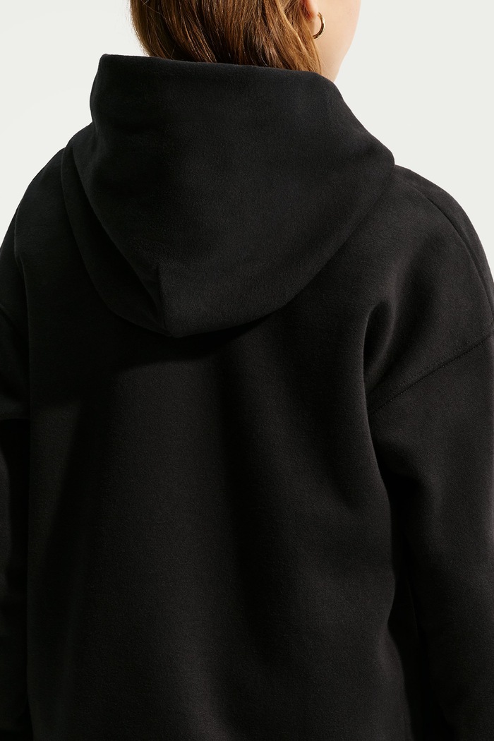 Dziewczynka Nike Bluza oversize dziecięca z bawełną Studio Nike Sportswear IM4964 czarny