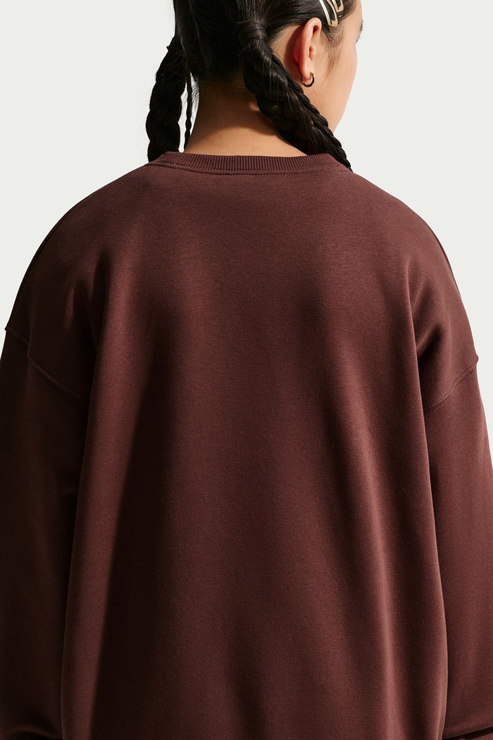 Dziewczynka Nike Bluza dziecięca z bawełną Nike Sportswear Studio IM4947 bordowy