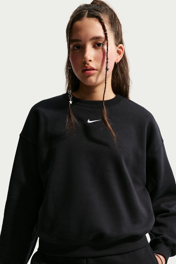 Bluza dziecięca z bawełną Nike Sportswear Studio Nike IM5098 czarny