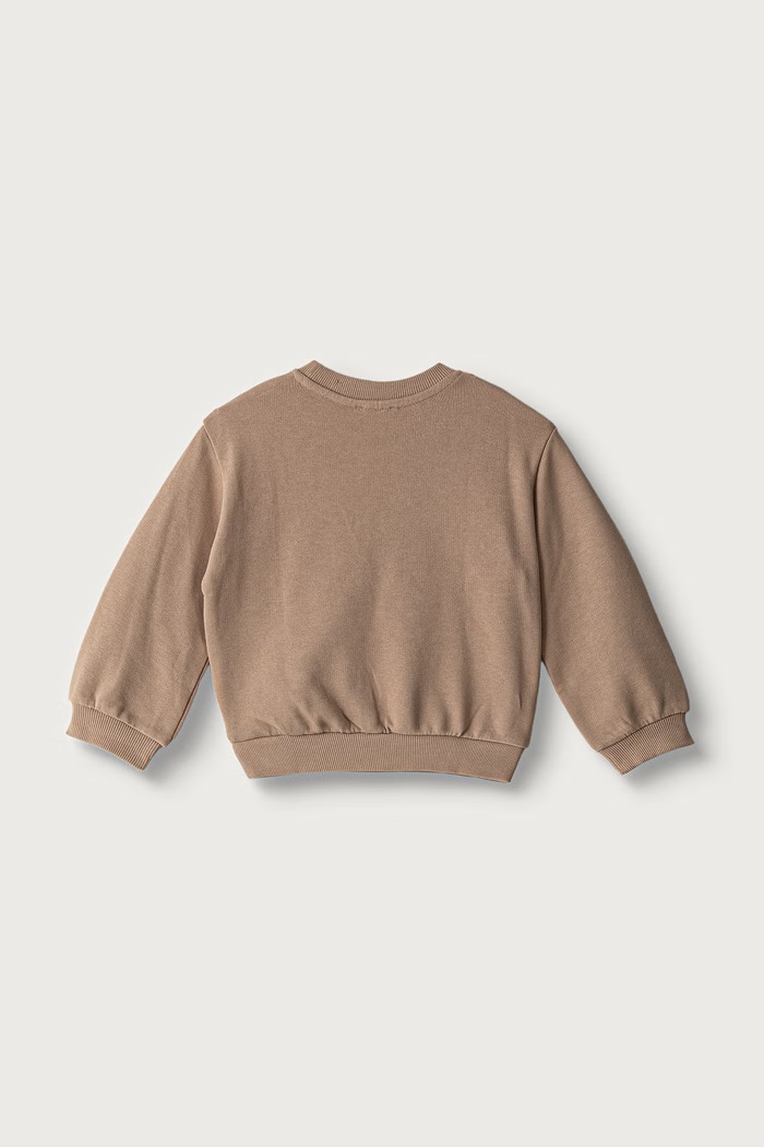 United Colors of Benetton Hanorac pentru copii din bumbac 3J70G10NJ.P.Seasonal maro AW26