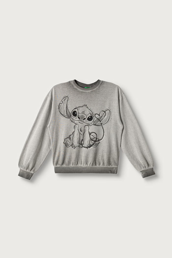 United Colors of Benetton Felpa per bambini in cotone grigio 3WITC10U5.G.Seasonal