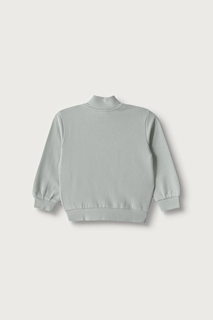 United Colors of Benetton Bluza rozpinana dziecięca bawełniana 3J70G504H.P.Seasonal zielony AW26