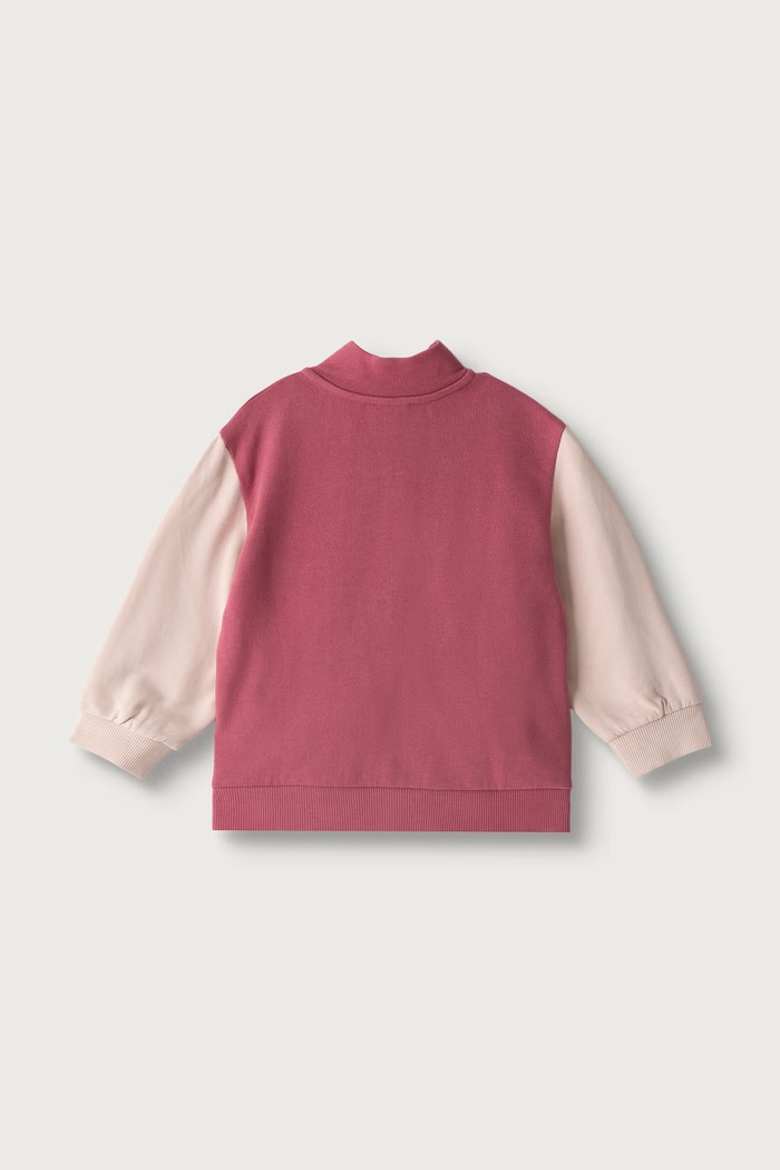 United Colors of Benetton Mikina na zips detská bavlnená 3J70G504H.P.Seasonal ružová AW26