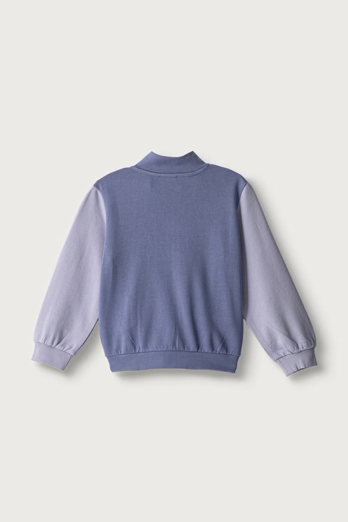 United Colors of Benetton Bluza rozpinana dziecięca bawełniana 3J70G504H.P.Seasonal fioletowy AW26