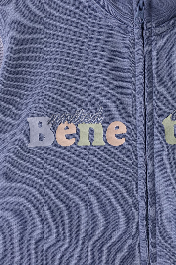 Dziewczynka United Colors of Benetton Bluza rozpinana dziecięca bawełniana 3J70G504H.P.Seasonal fioletowy