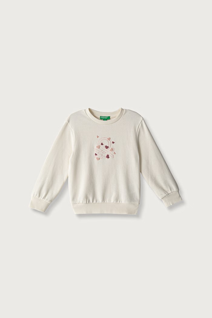 United Colors of Benetton Bluza dziecięca bawełniana beżowy 3J70G10NG.P.Seasonal