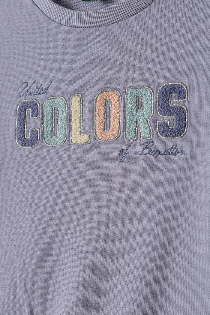 BIMBA United Colors of Benetton Felpa per bambini in cotone 3J70G10NG.P.Seasonal violetto