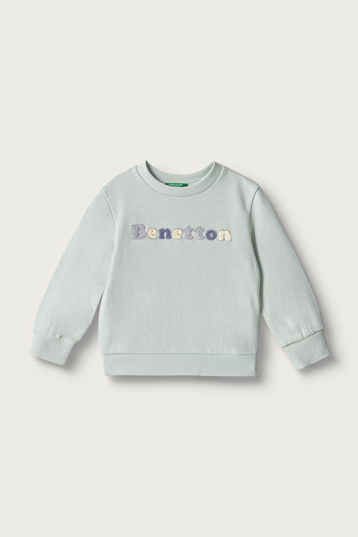 United Colors of Benetton Bluza dziecięca bawełniana zielony 3J70G10NG.P.Seasonal