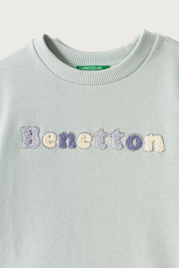 Dziewczynka United Colors of Benetton Bluza dziecięca bawełniana 3J70G10NG.P.Seasonal zielony