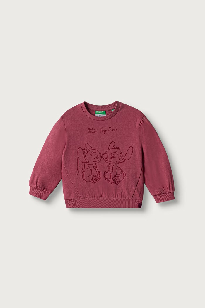 United Colors of Benetton Felpa per bambini in cotone rosa 3J70G10NE.P.Seasonal
