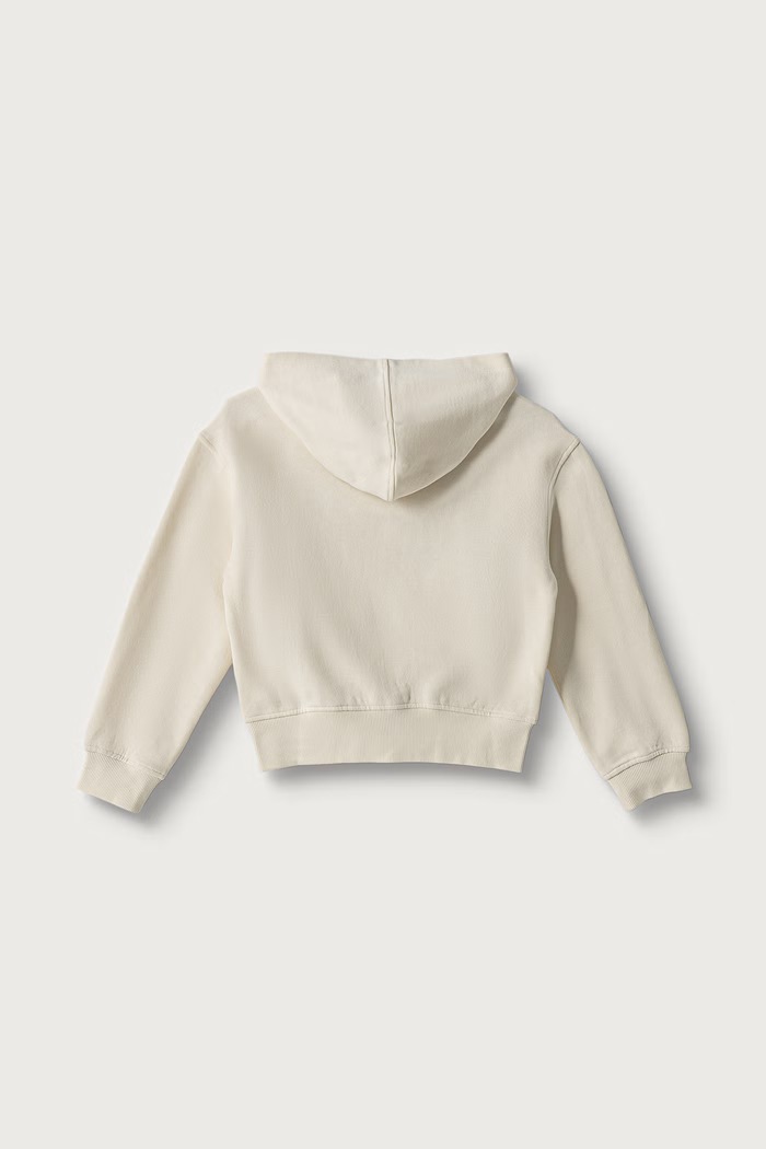 United Colors of Benetton Bluza rozpinana z kapturem dziecięca bawełniana 3J68C506D.G.Seasonal beżowy AW26