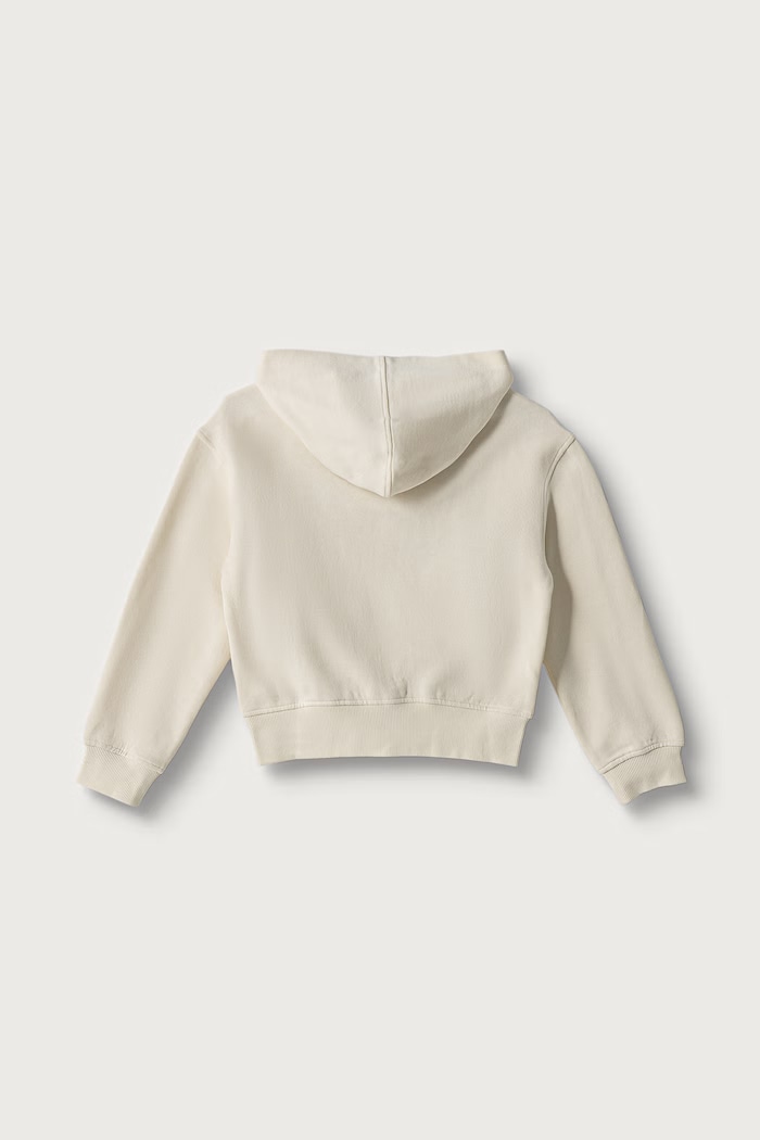 United Colors of Benetton Bluza rozpinana z kapturem dziecięca bawełniana 3J68C506D.G.Seasonal beżowy AW26