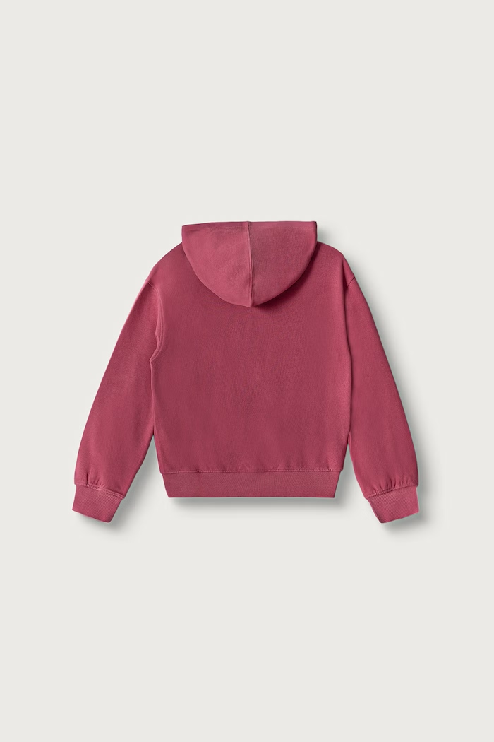 United Colors of Benetton Bluza rozpinana z kapturem dziecięca bawełniana 3J68C506D.G.Seasonal różowy AW26