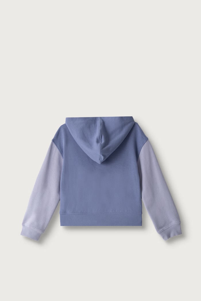 United Colors of Benetton Mikina na zips s kapucňou detská bavlnená 3J68C506D.G.Seasonal fialová AW26