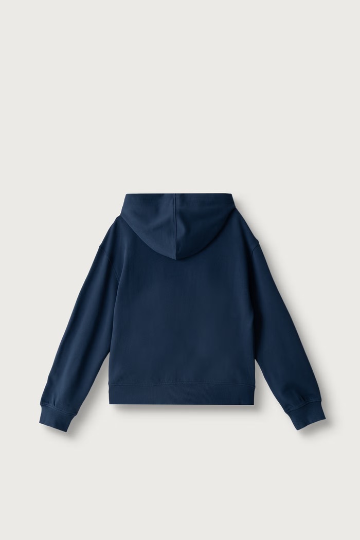 United Colors of Benetton Mikina na zips s kapucňou detská bavlnená 3J68C506D.G.Seasonal tmavomodrá AW26