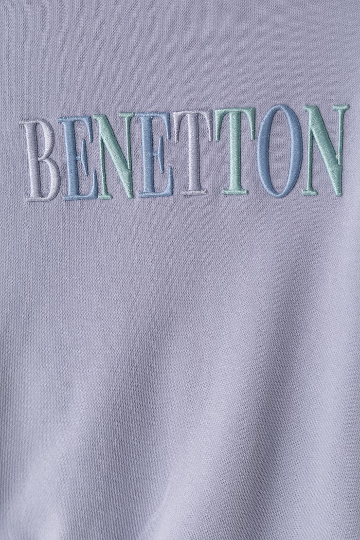 Dievča United Colors of Benetton Mikina detská bavlnená 3J68C10U7.G.Seasonal fialová