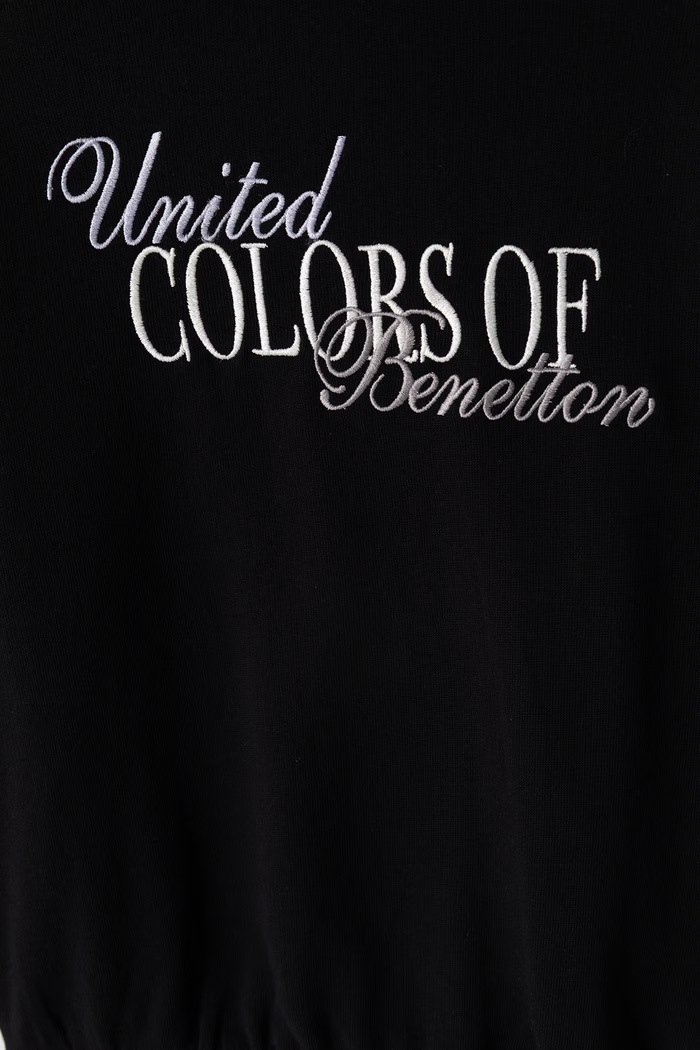 Dievča United Colors of Benetton Mikina detská bavlnená 3J68C10U7.G.Seasonal sivá