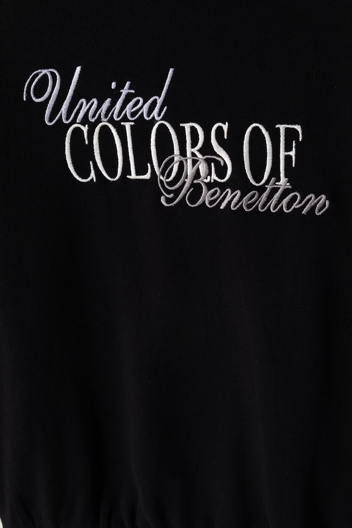 Dievča United Colors of Benetton Mikina detská bavlnená 3J68C10U7.G.Seasonal sivá