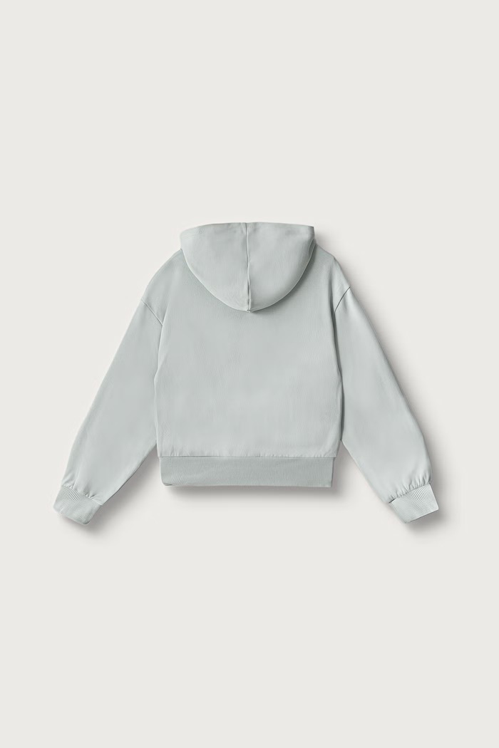 United Colors of Benetton Mikina na zips s kapucňou detská bavlnená 38O3C506C.G.Seasonal zelená AW26