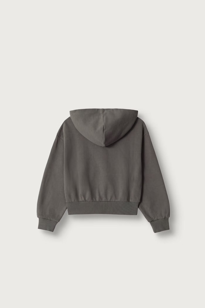 United Colors of Benetton Bluza rozpinana z kapturem dziecięca bawełniana 38O3C506C.G.Seasonal szary AW26