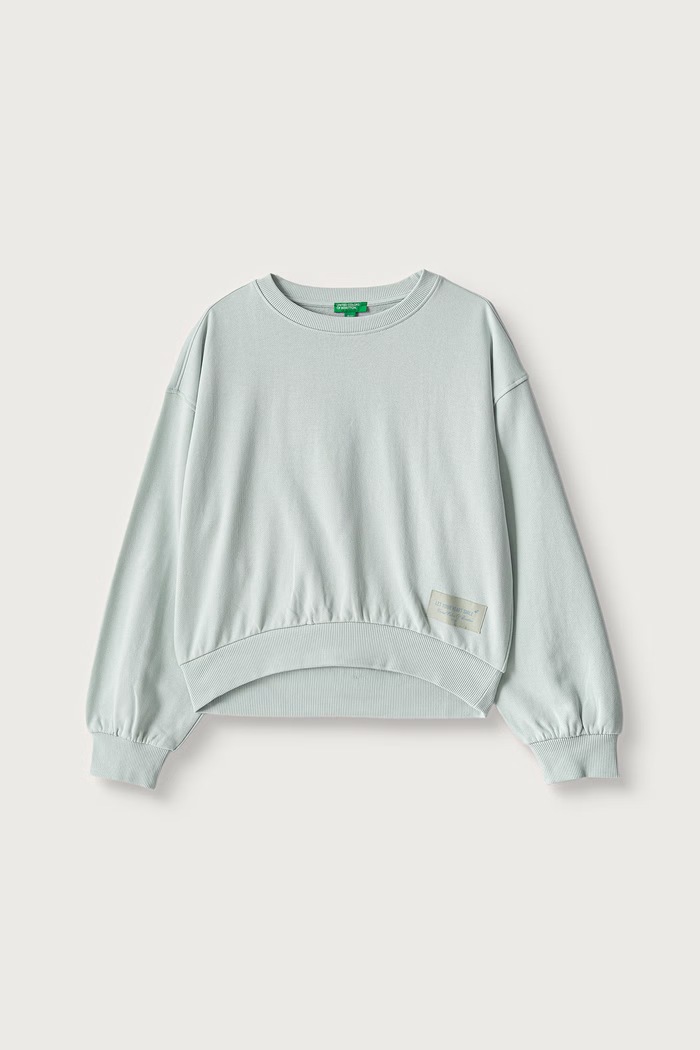 United Colors of Benetton Bluza dziecięca bawełniana zielony 38O3C10U6.G.Seasonal