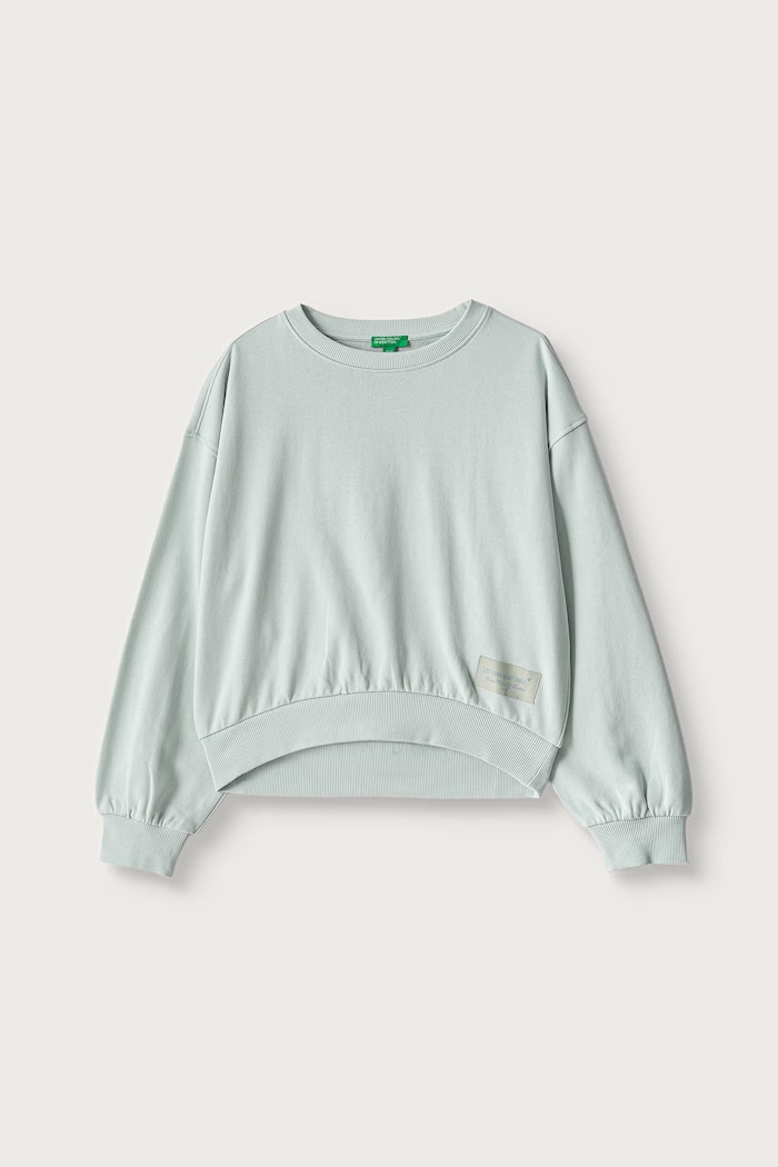 United Colors of Benetton Bluza dziecięca bawełniana zielony 38O3C10U6.G.Seasonal