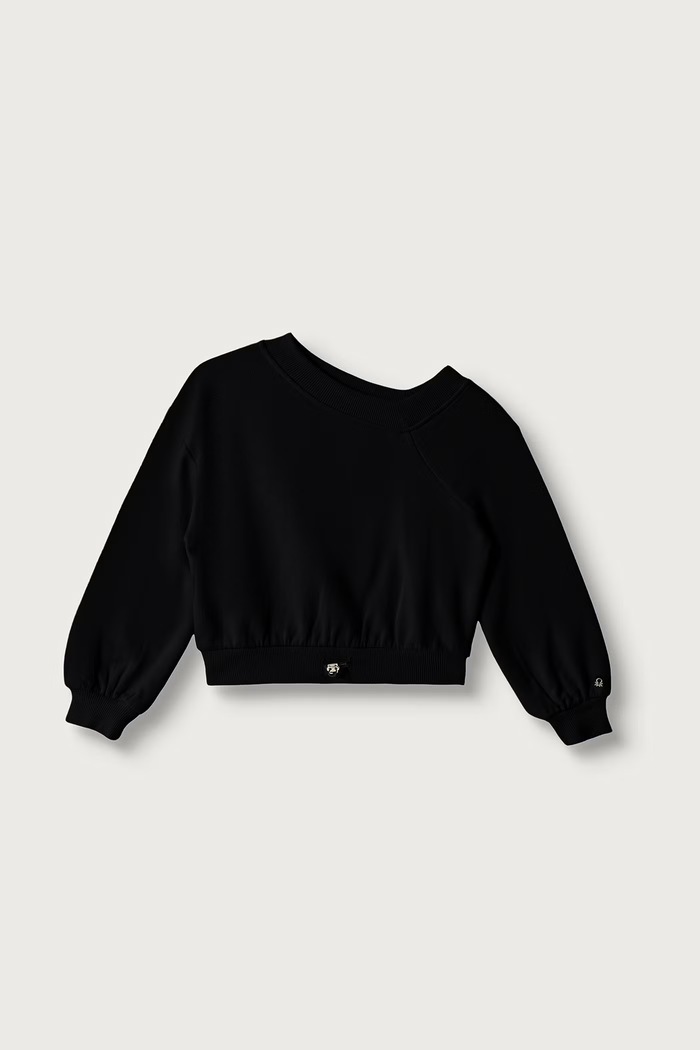 United Colors of Benetton Felpa per bambini in cotone nero 33NVC400B.G.Reproposal