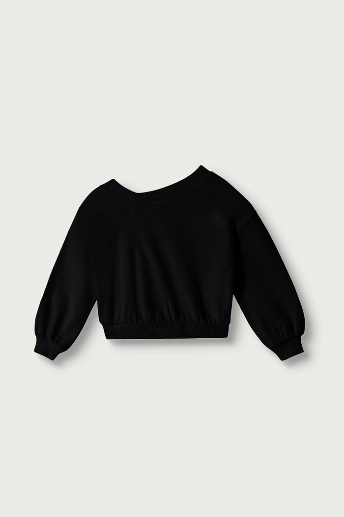United Colors of Benetton Felpa per bambini in cotone 33NVC400B.G.Reproposal nero AW26