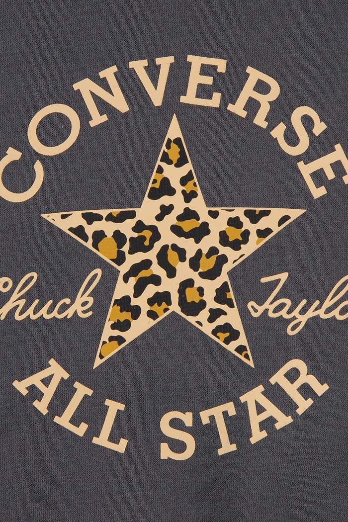 Dziewczynka Converse Bluza z kapturem dziecięca z bawełną 4CJ841 czarny