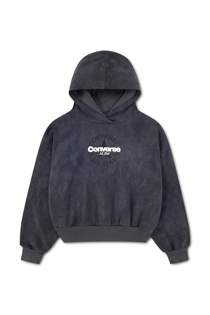 Converse Bluza z kapturem dziecięca z bawełną czarny 4CJ838