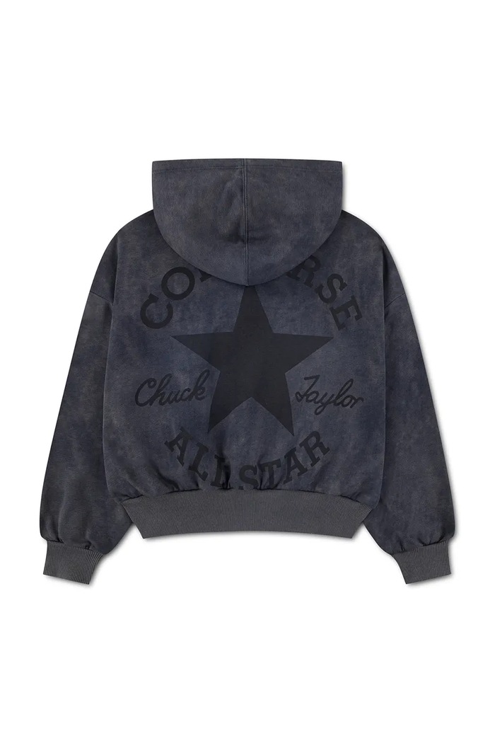 Converse Bluza z kapturem dziecięca z bawełną 4CJ838 czarny AW26