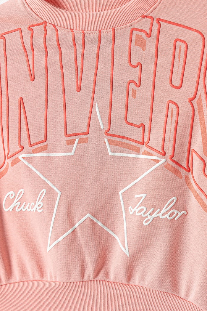 Dziewczynka Converse Bluza dziecięca z bawełną 4CJ222 różowy