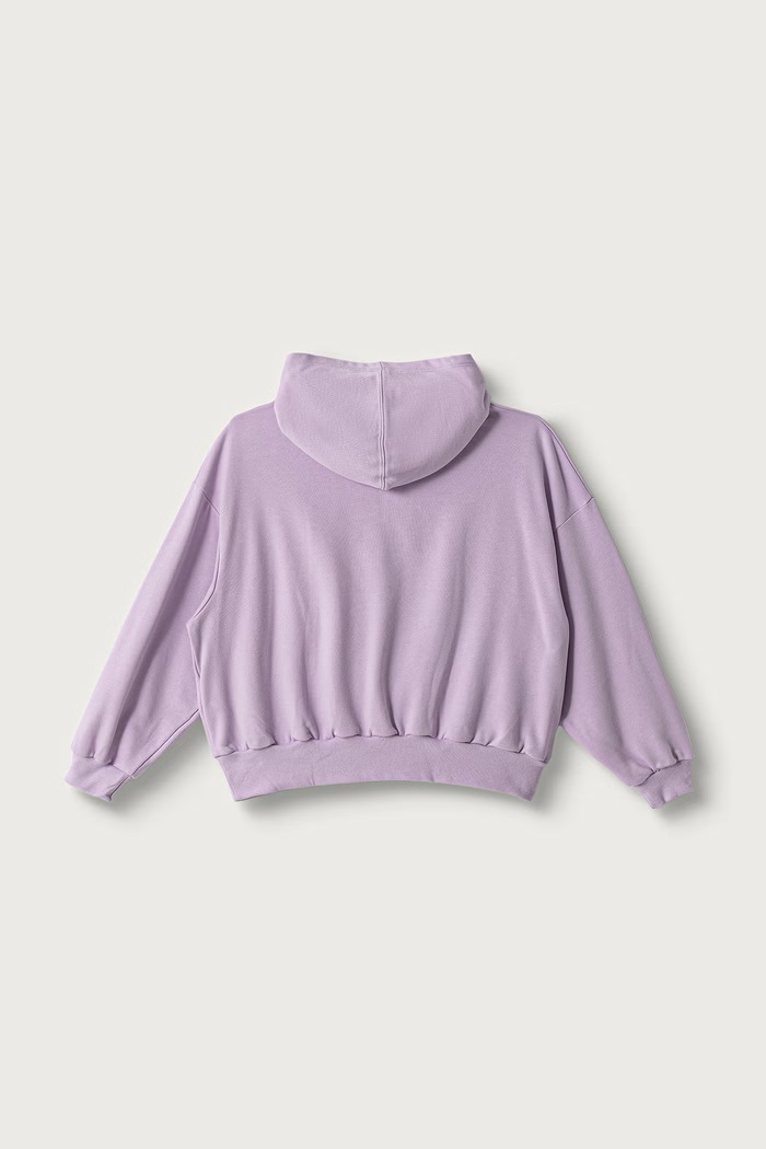 Converse Bluza z kapturem dziecięca z bawełną 4CJ024 fioletowy AW26