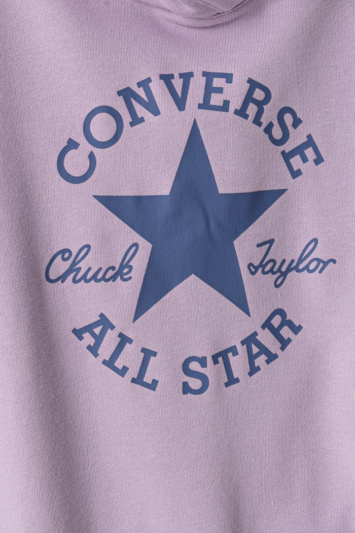 Dziewczynka Converse Bluza z kapturem dziecięca z bawełną 4CJ024 fioletowy