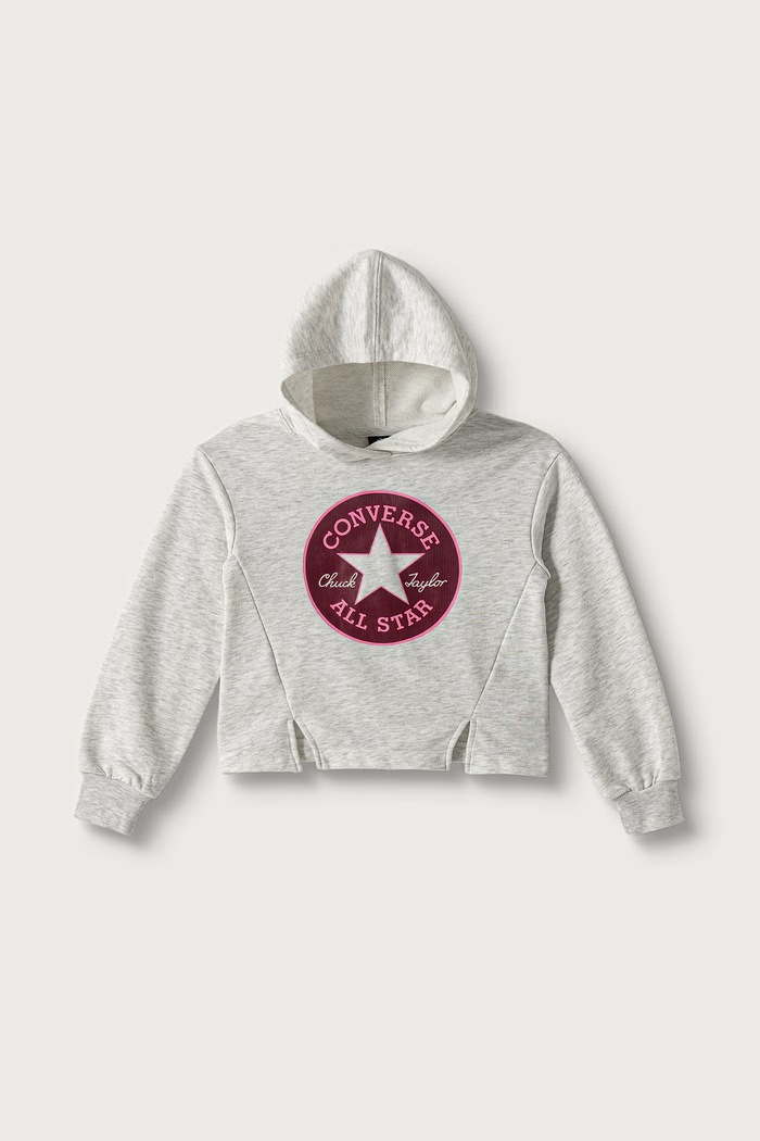 Converse Bluza z kapturem dziecięca z bawełną szary 4CH767.9BY2