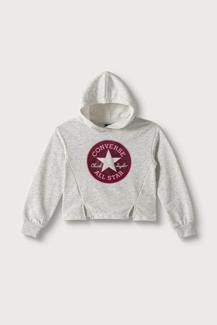 Converse Bluza z kapturem dziecięca z bawełną szary 4CH767.9BY2