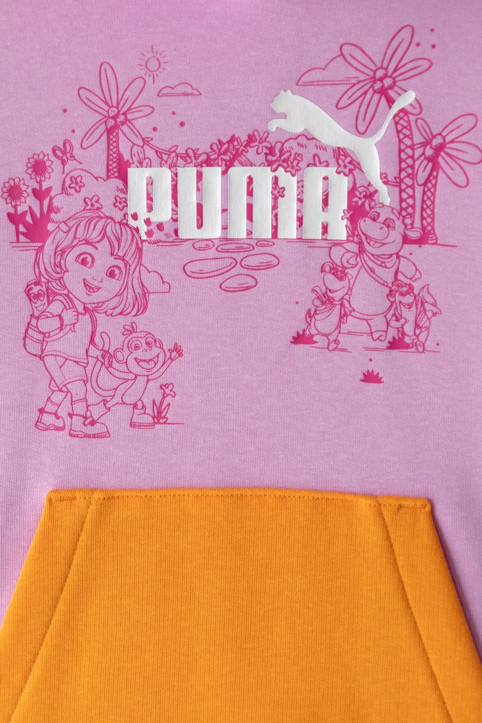 Djevojčice Puma Dukserica sa kapuljačom za djecu s pamukom PUMA X DORA Hoodie 637620 roza
