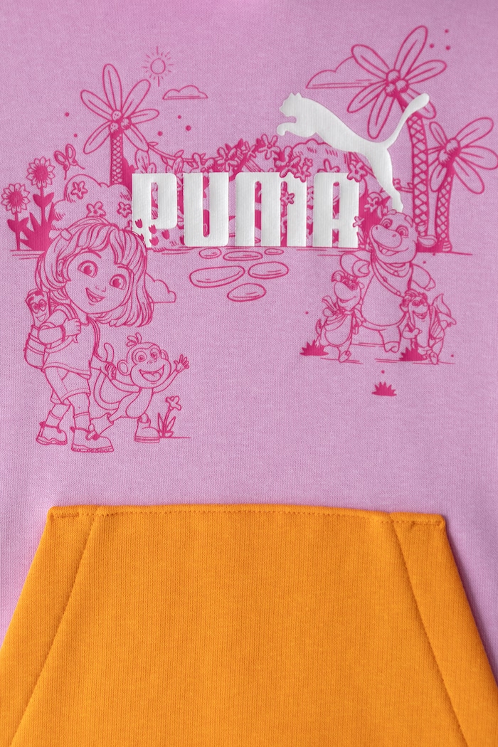 Djevojčice Puma Dukserica sa kapuljačom za djecu s pamukom PUMA X DORA Hoodie 637620 roza