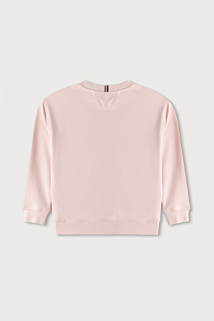 Dziewczynka Tommy Hilfiger Bluza dziecięca bawełniana KS0KS00764.G.98.122.9BY różowy