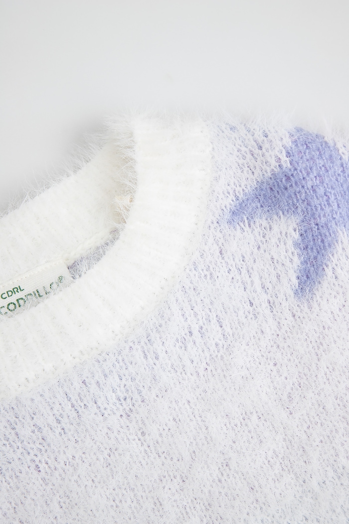 Dziewczynka Coccodrillo Sweter dziecięcy ZC6172101HGK biały