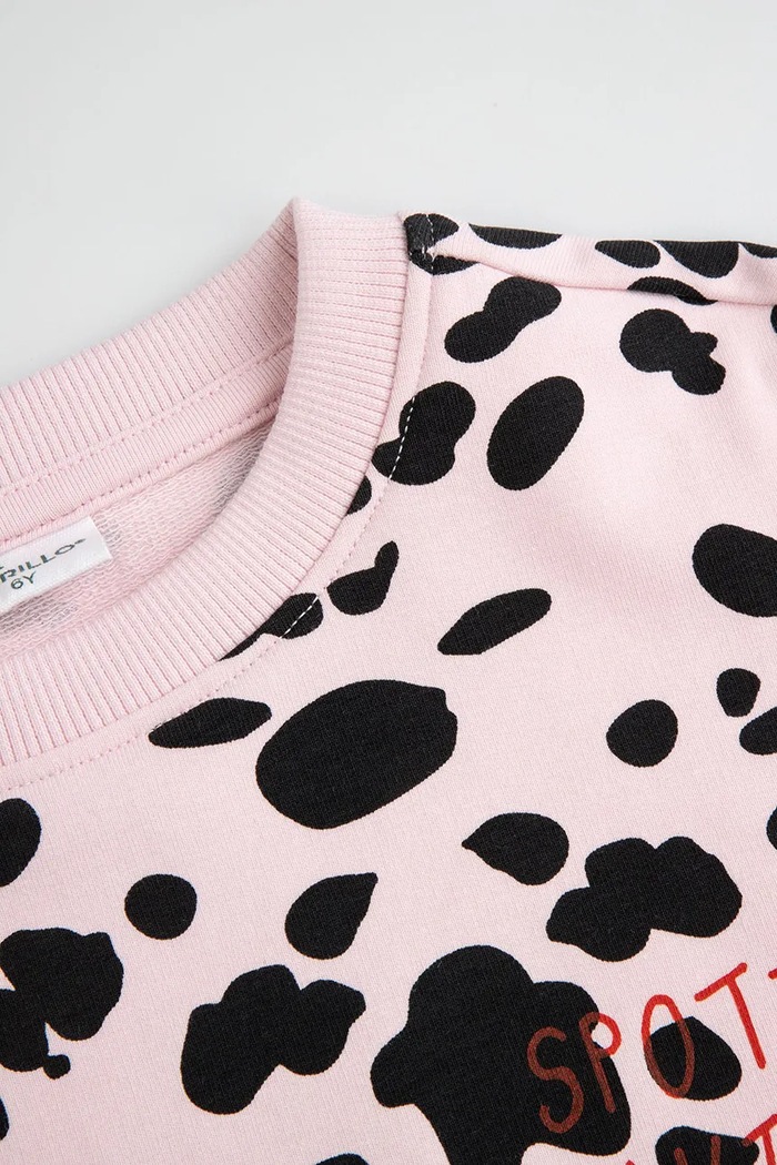 Dziewczynka Coccodrillo Bluza dziecięca z bawełną ZC6132101TGK różowy