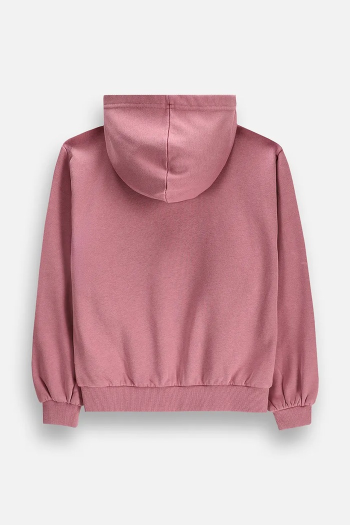 Coccodrillo Mikina s kapucí dětská s bavlnou ZC6132401FGJ růžová AW26