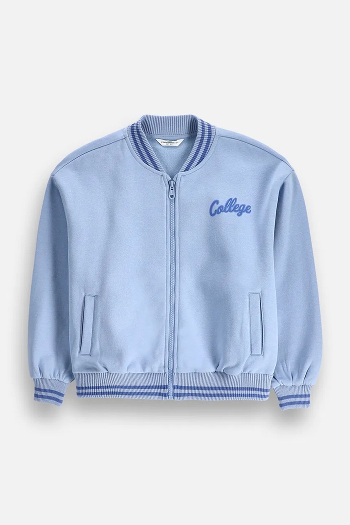 Coccodrillo Bluza rozpinana dziecięca z bawełną niebieski ZC6132601VGA