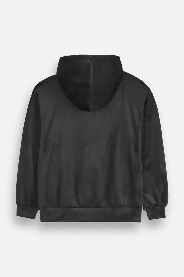 Coccodrillo Rozepínací mikina dětská velurová ZC6132401TGJ černá AW26