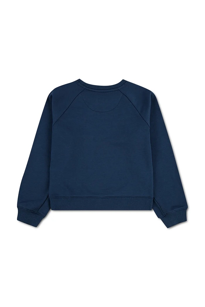 Levi's bluza dziecięca z bawełną FLORAL BATWING CREW 4ER762 granatowy AW26