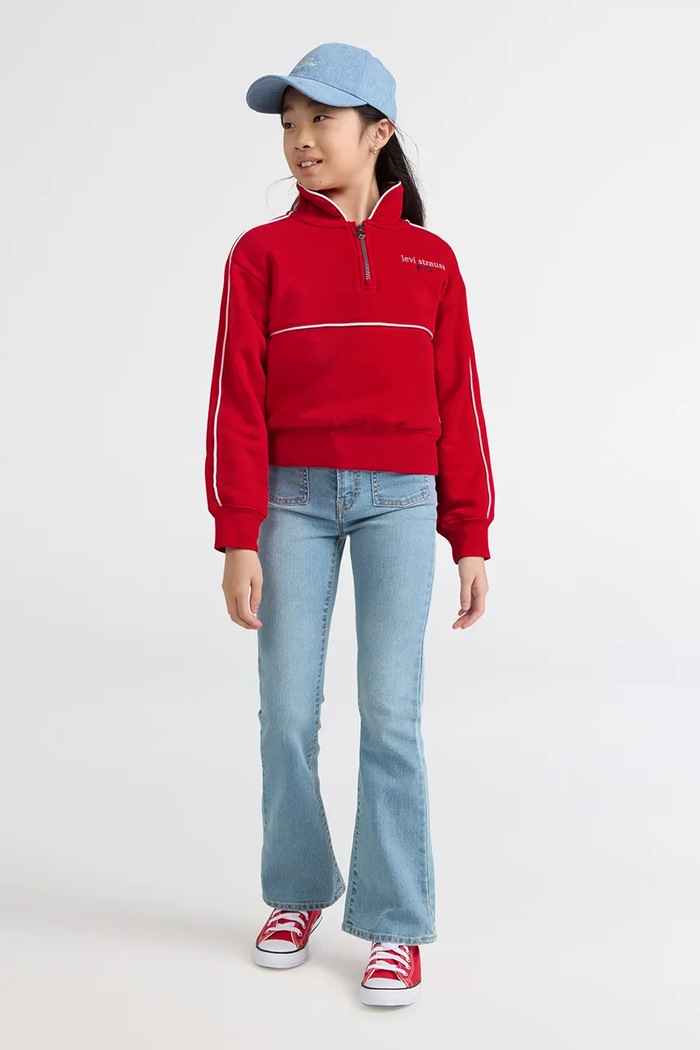 Levi's bluza dziecięca z bawełną MEET AND GREET HALF ZIP 4ER410