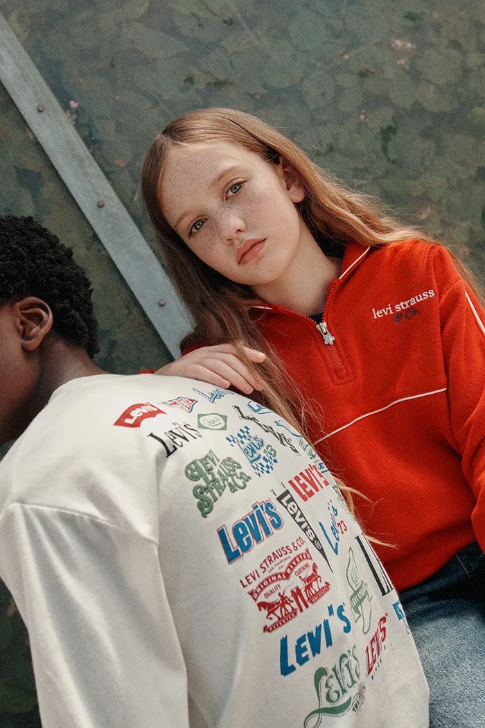 Levi's bluza dziecięca z bawełną MEET AND GREET HALF ZIP 4ER410