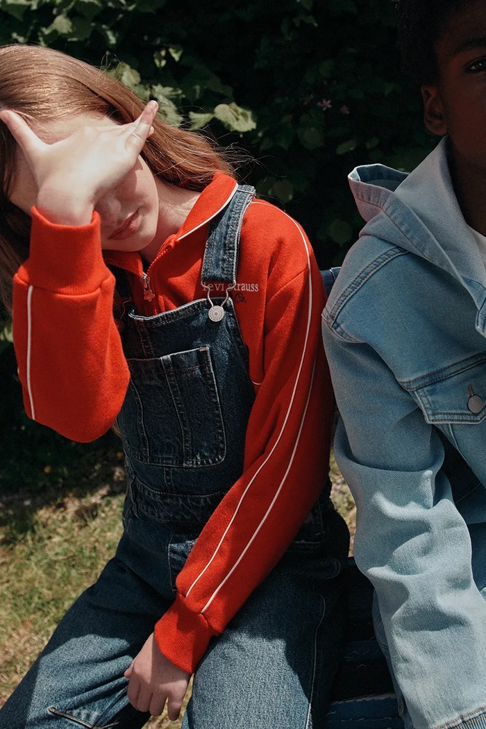 Levi's bluza dziecięca z bawełną MEET AND GREET HALF ZIP 4ER410