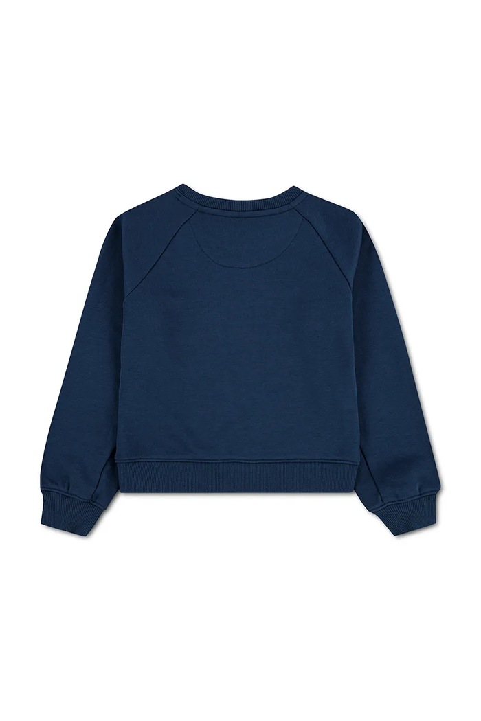 Levi's bluza dziecięca z bawełną FLORAL BATWING CREW 3ER762 granatowy AW26