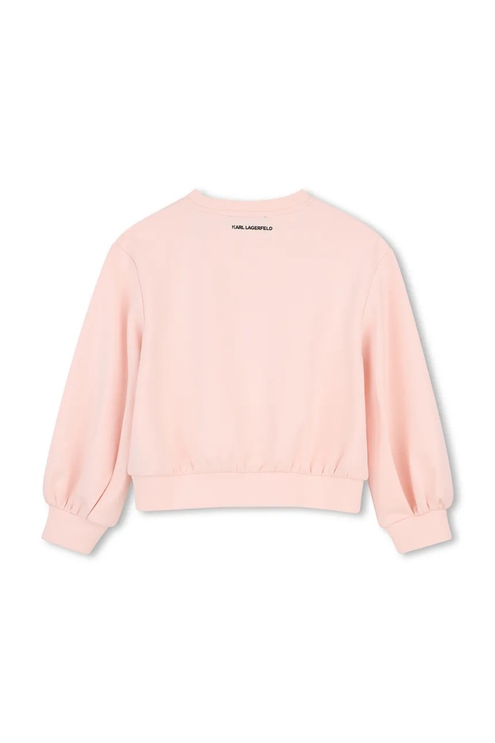 Dziewczynka Karl Lagerfeld bluza dziecięca Z31318.86.108 różowy